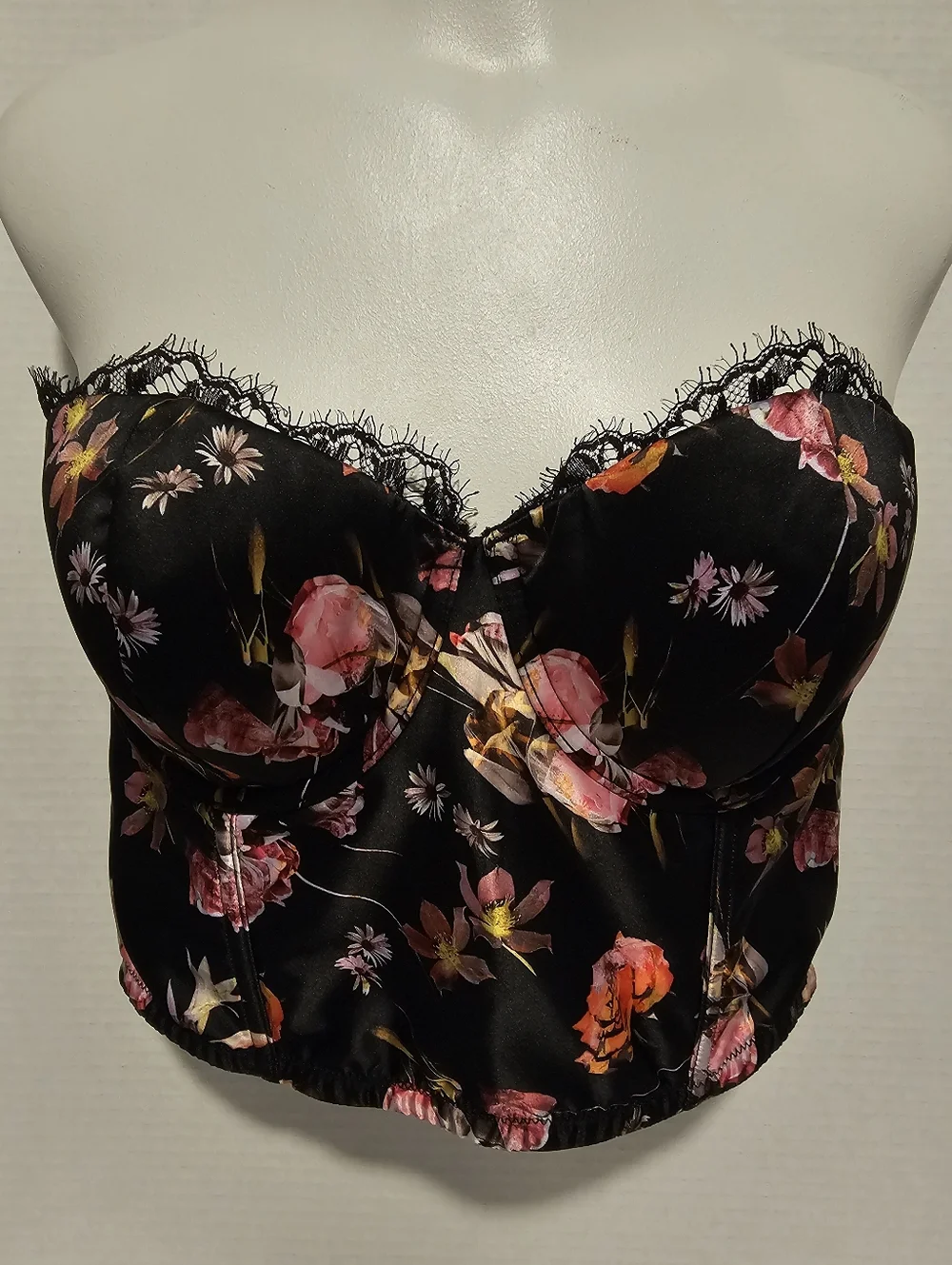 NWT Victoria's Secret Dream Angels Wicked SEXY Floral Uplift Bra 32DD Unlined
